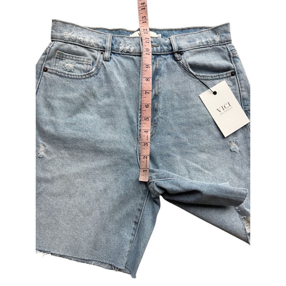 VICI Indio Denim Dad Shorts Size 27 - Picture 10 of 12